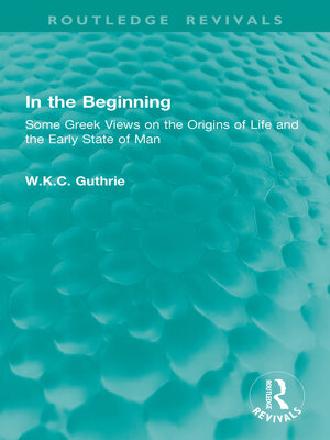 cover image of In the Beginning